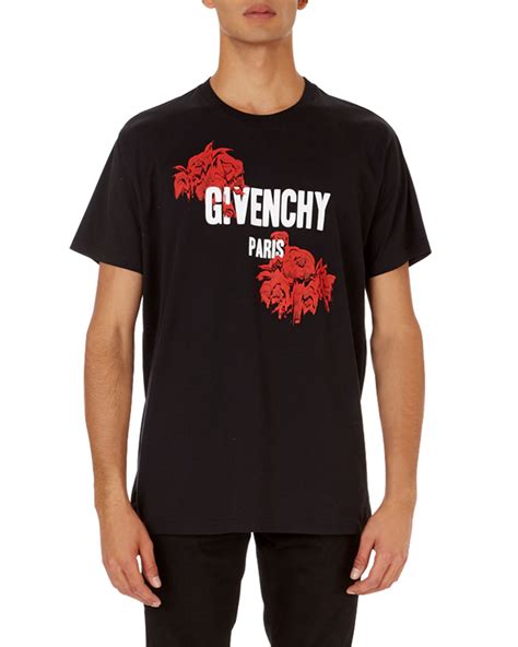 givenchy t shirt red rose|givenchy t shirt euro.